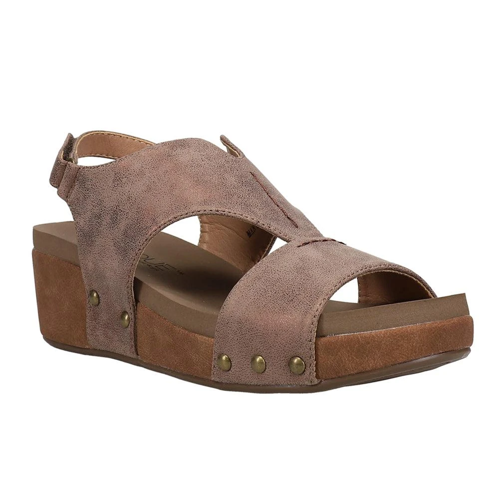 Corkys Refreshing Metallic Studded Wedge Sandals 2
