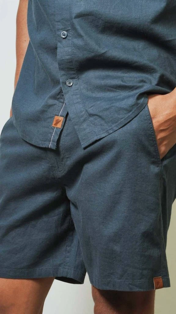 Fundamental Coast Bondi Short Sleeve Shirt In Maui Blue 4