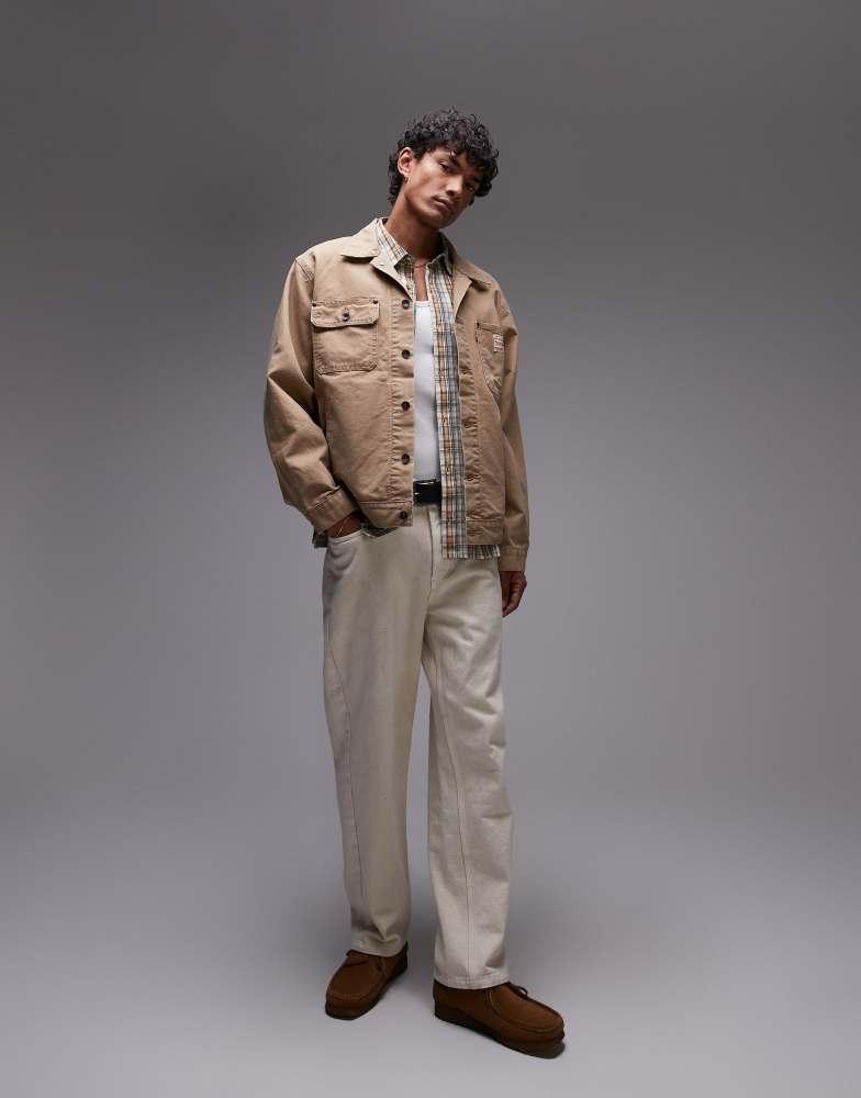 Levi's Levi's Workwear Capsule Sunrise trucker jacket in beige