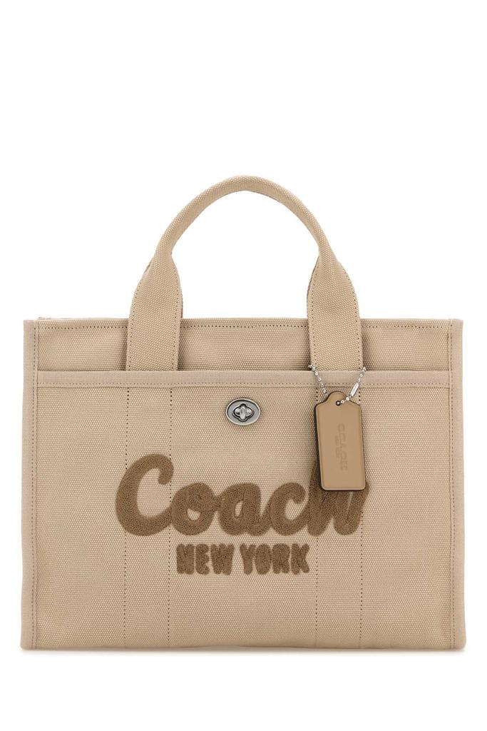 Coach SAND CANVAS CARGO SHOPPING BAG