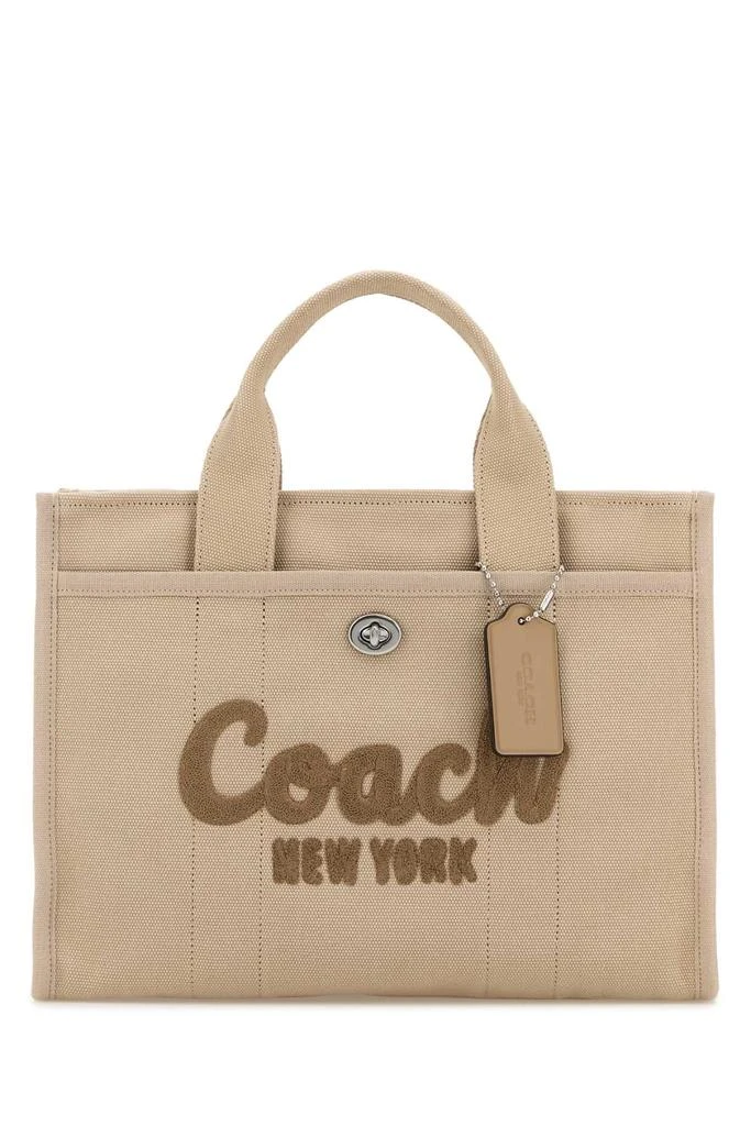 Coach SAND CANVAS CARGO SHOPPING BAG 1