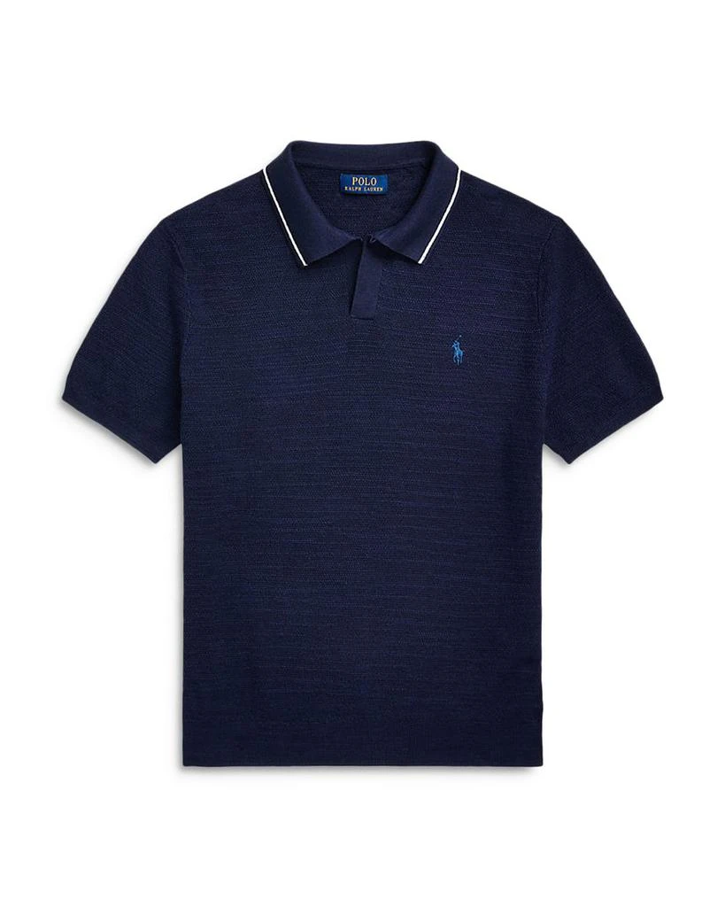 Ralph Lauren Textured Cotton-Linen Polo Sweater 4