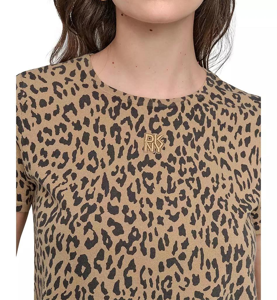DKNY Petite Animal Print Short-Sleeve T-Shirt 3