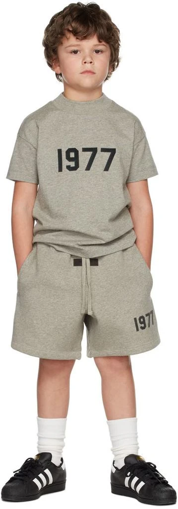 Essentials Kids Grey '1977' T-Shirt 1
