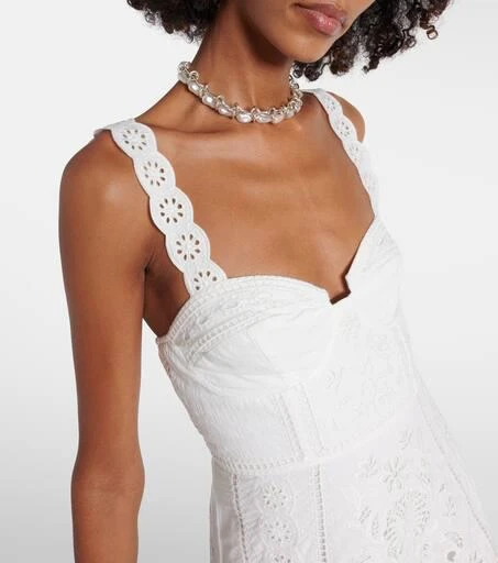 Farm Rio Richelieu broderie anglaise midi dress 4
