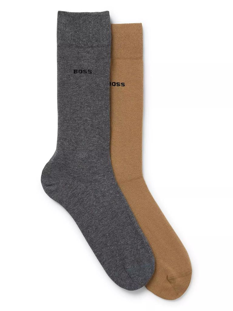 Hugo Boss Two-Pack of Cotton-Blend Regular-Length Socks