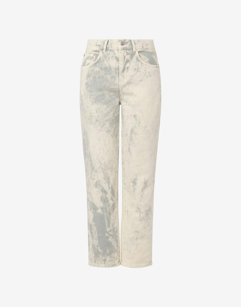 Moschino Jeans Cropped Trousers In Maltinto-dyed Cotton Drill