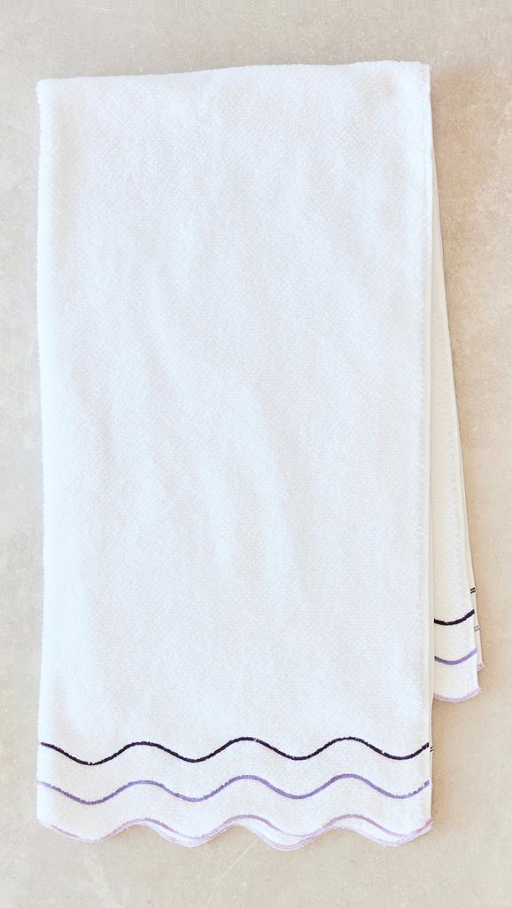 Kassatex Shopbop x Scalloped Bath Towel Set of 2