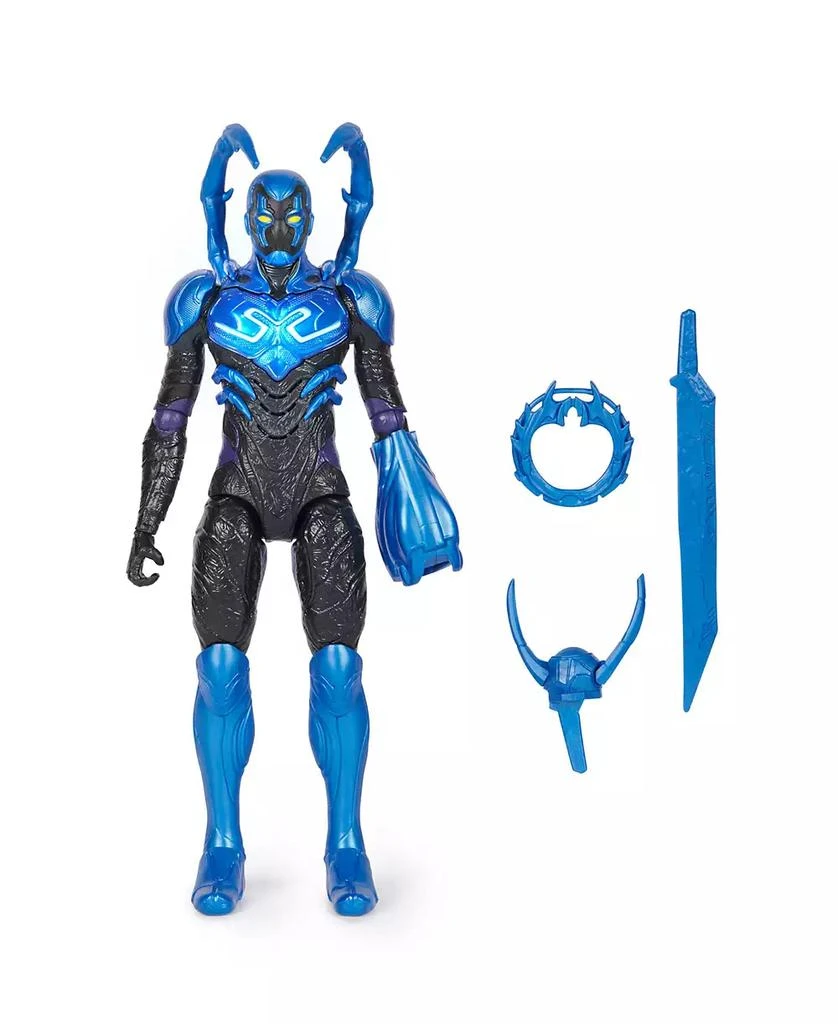 DC Comics Battle-Mode Blue Beetle Action Figure, 12 in, Lights and Sounds, 3 Accessories, Poseable Movie Collectible Superhero Toy, Ages 4 Plus 4