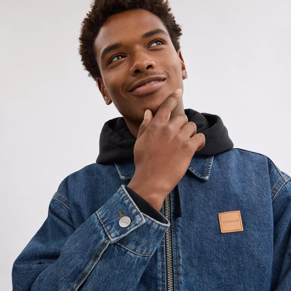 Denim Zip Front Jacket – On Sale Now with Up to 60% Off