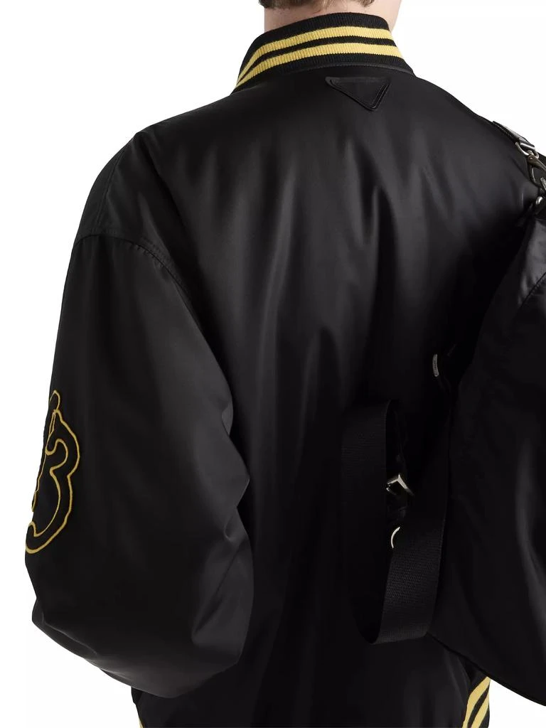 Prada Re-Nylon Bomber Jacket with Patch 6
