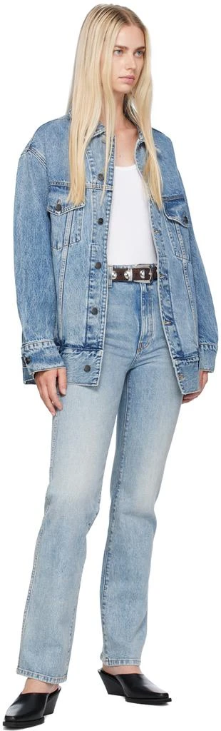 Khaite Blue 'The Grizzo' Denim Jacket 4