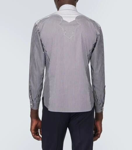 MAISON MARGIELA Striped cotton-blend shirt 4