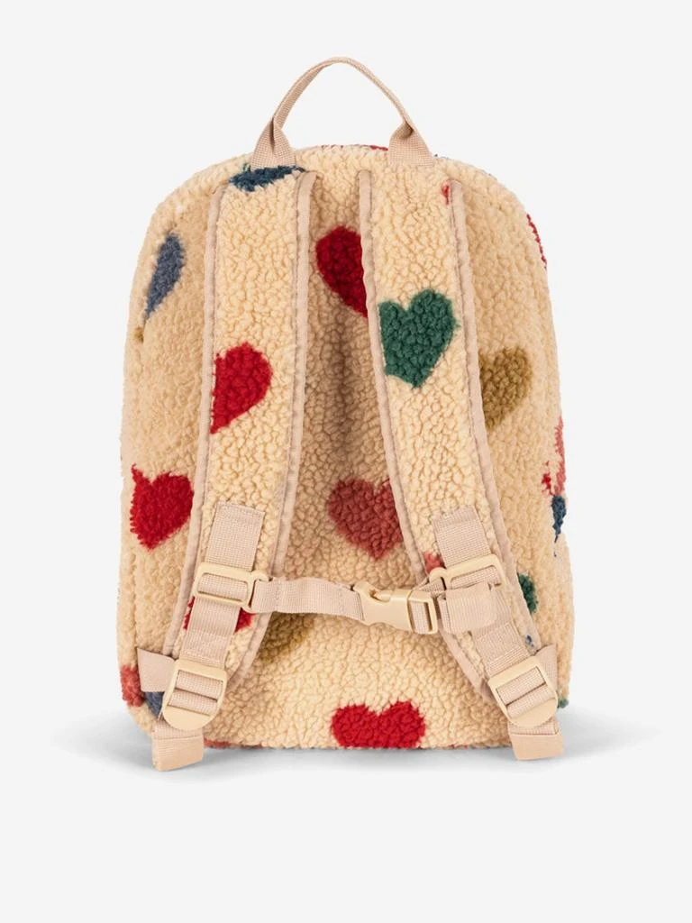 Konges Slojd Girls Jody Teddy Backpack in Ivory (34cm) 4