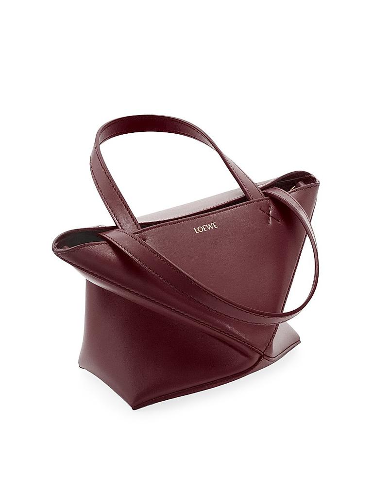Loewe Mini Puzzle Fold Leather Tote Bag - Tote Bags - Free