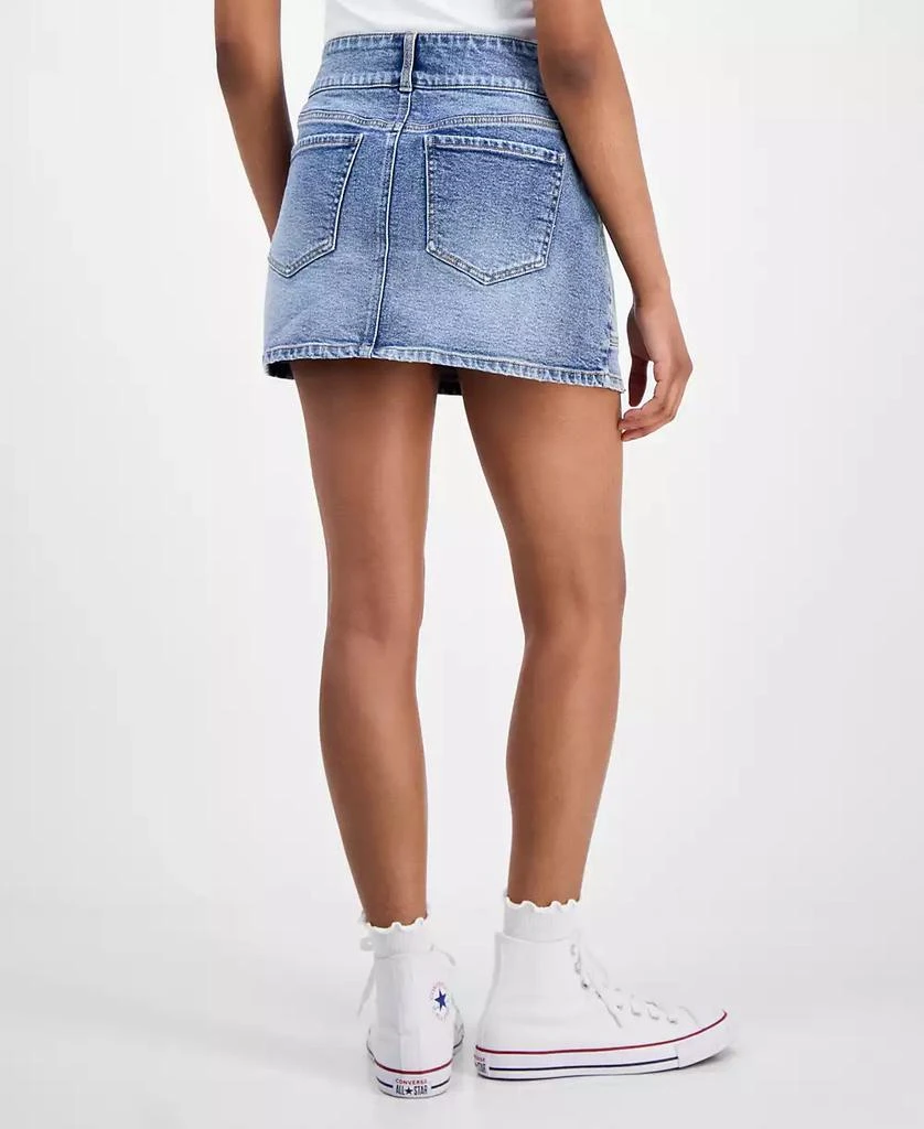 Celebrity Pink Juniors' Double-Button Mini Denim Skirt 7