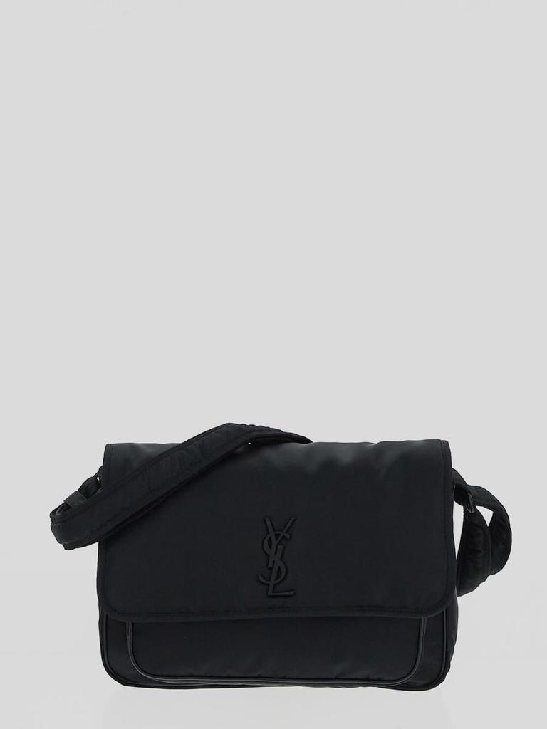 ショルダーバッグ Saint Laurent Dark Blue Nylon Niki Crossbody Bag Saint Laurent Niki Medium Shoulder Bag Stamped Croc Dark