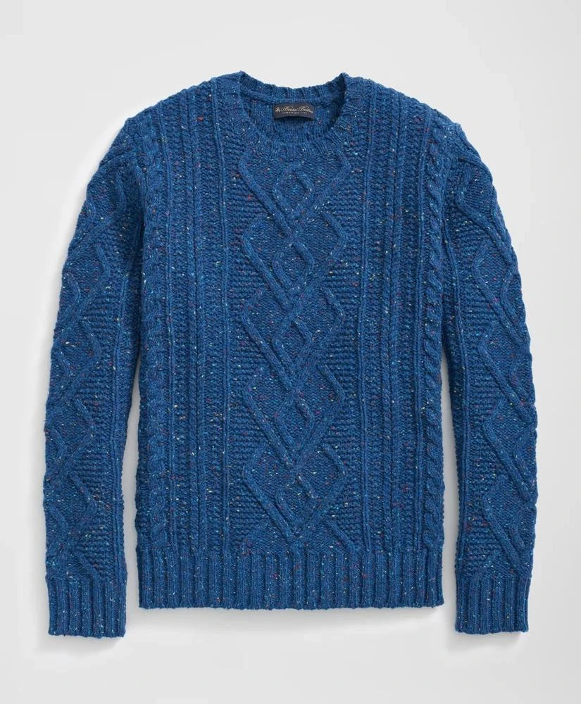 Brooks Brothers Aran Knit Sweater in Donegal Merino Wool 1