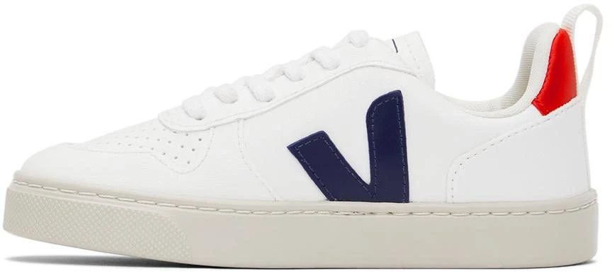 VEJA Kids White & Navy Esplar Sneakers 3