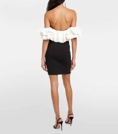 Staud Kiara off-shoulder ruffled minidress 3