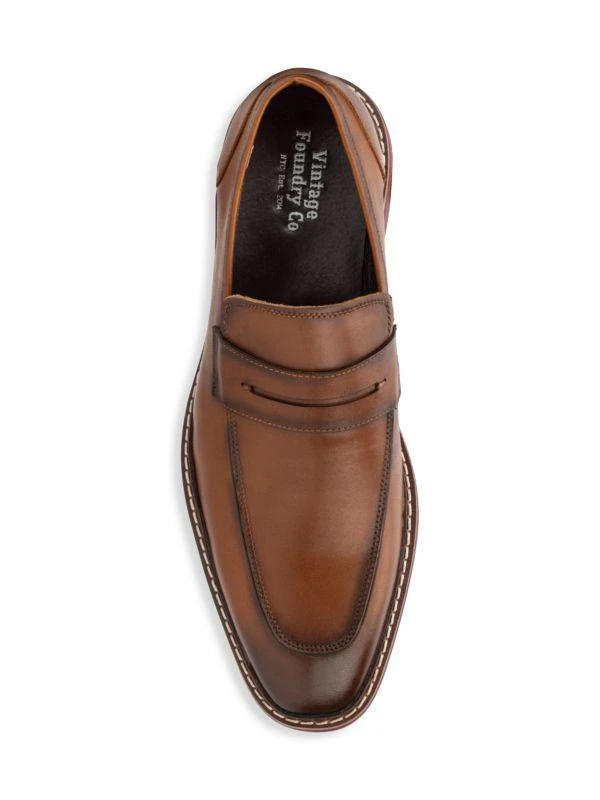 Vintage Foundry Leather Penny Loafers 5