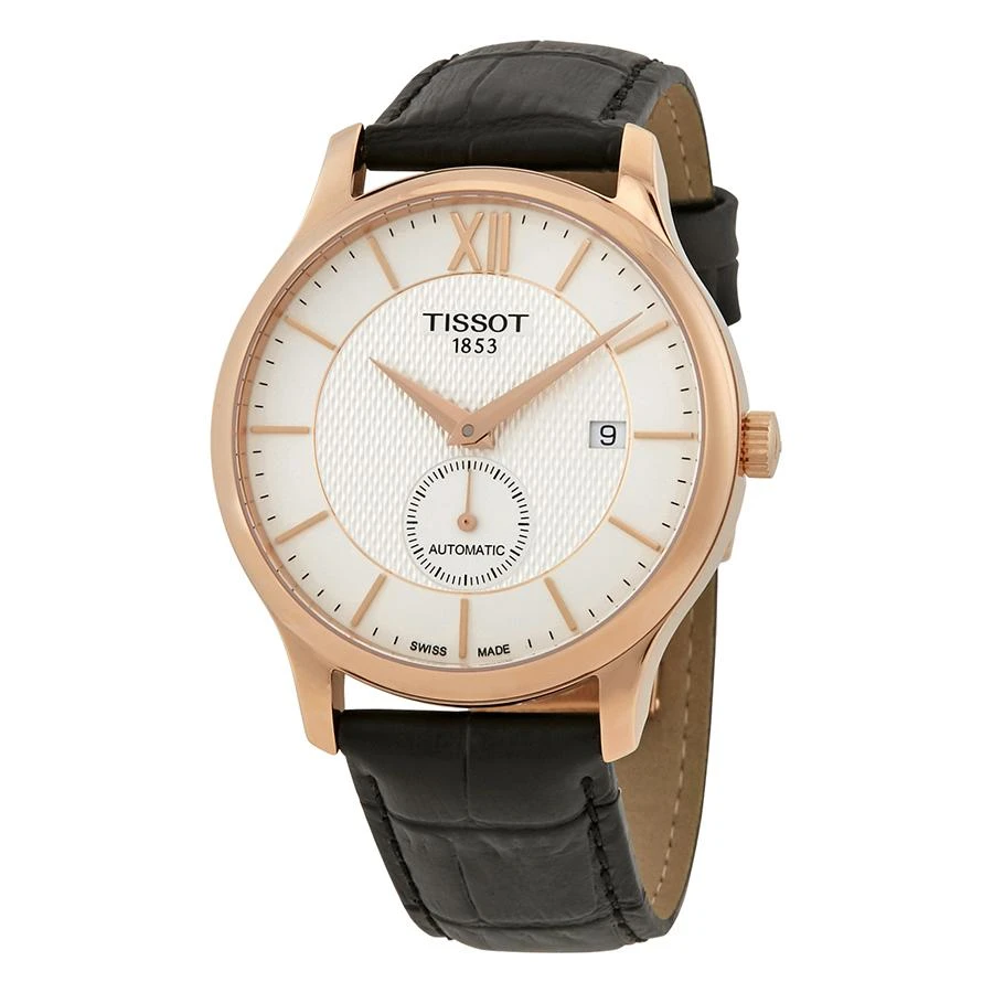 Tissot Tissot Tradition Silver Dial Men's Black Leather Watch T063.428.36.038.00