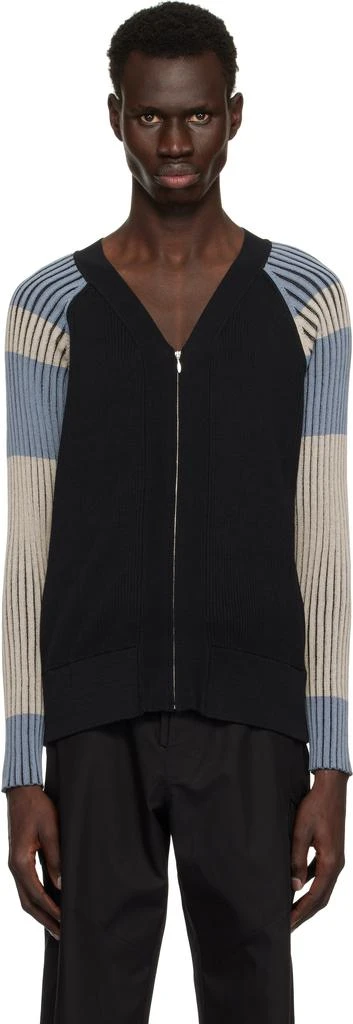Kiko Kostadinov Black & Blue Inex Cardigan 1
