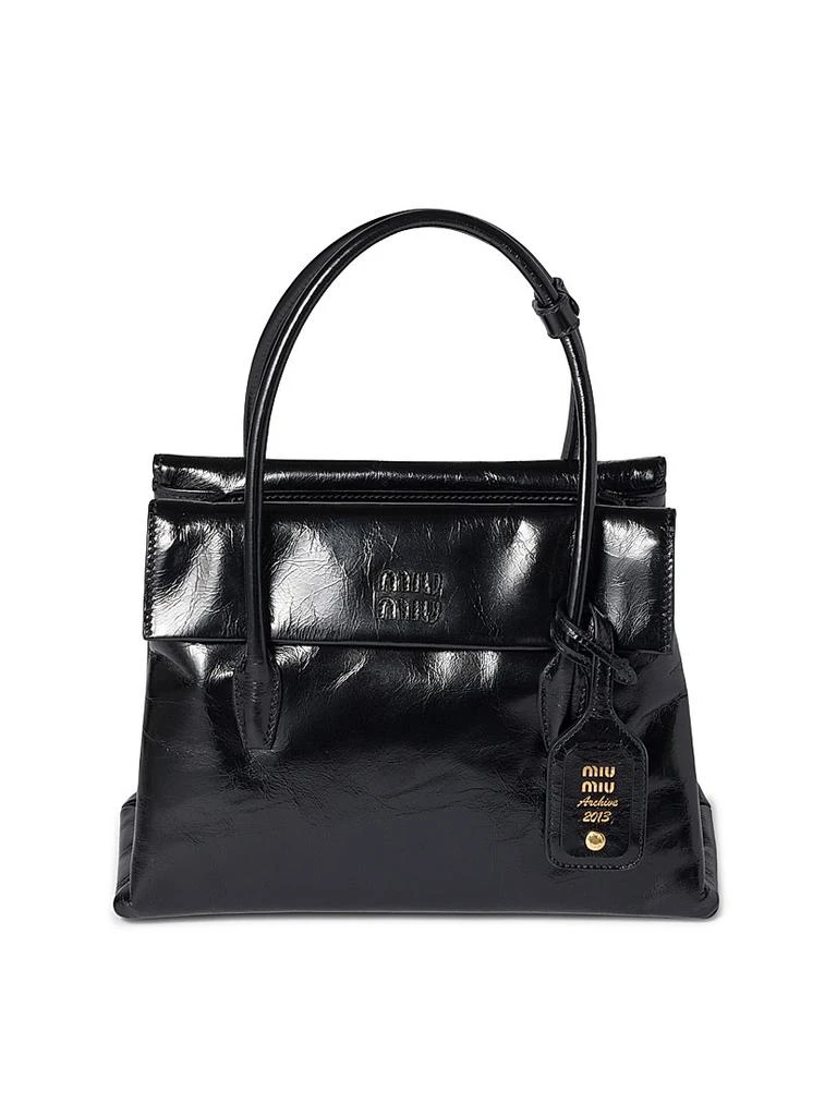 Miu Miu Shiny Leather Top Handle Bag 1
