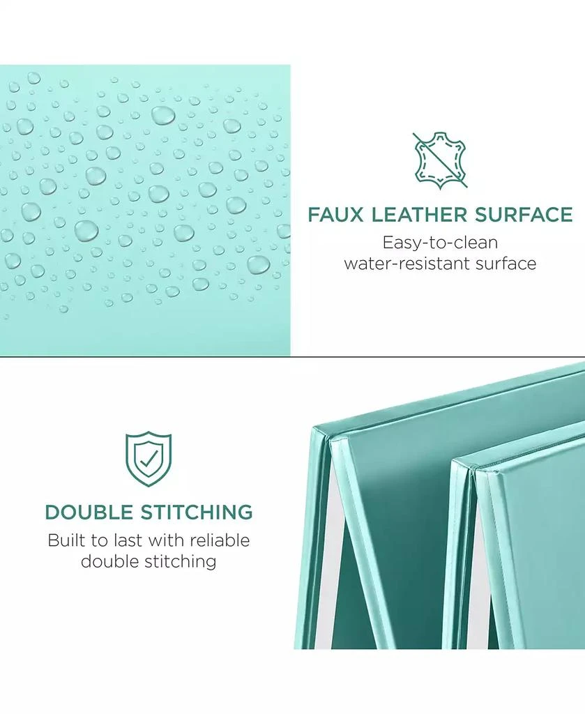 Best Choice Products 10ftx4ftx2in Folding Gym Mat 4-Panel w/ Carrying Handles 
Folding Balance Beam 4