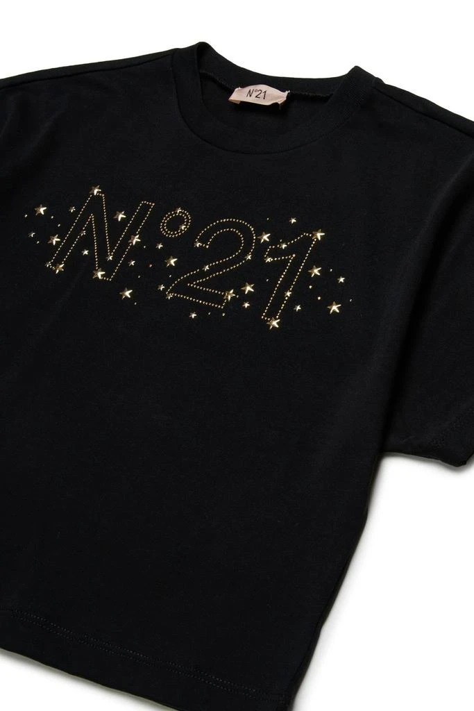 N°21 N°21 Kids Logo Embellished Crewneck T-Shirt 3