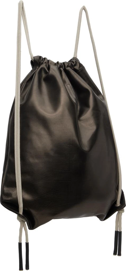 Rick Owens Black 
Off-White Concordians Drawstring Backpack 3