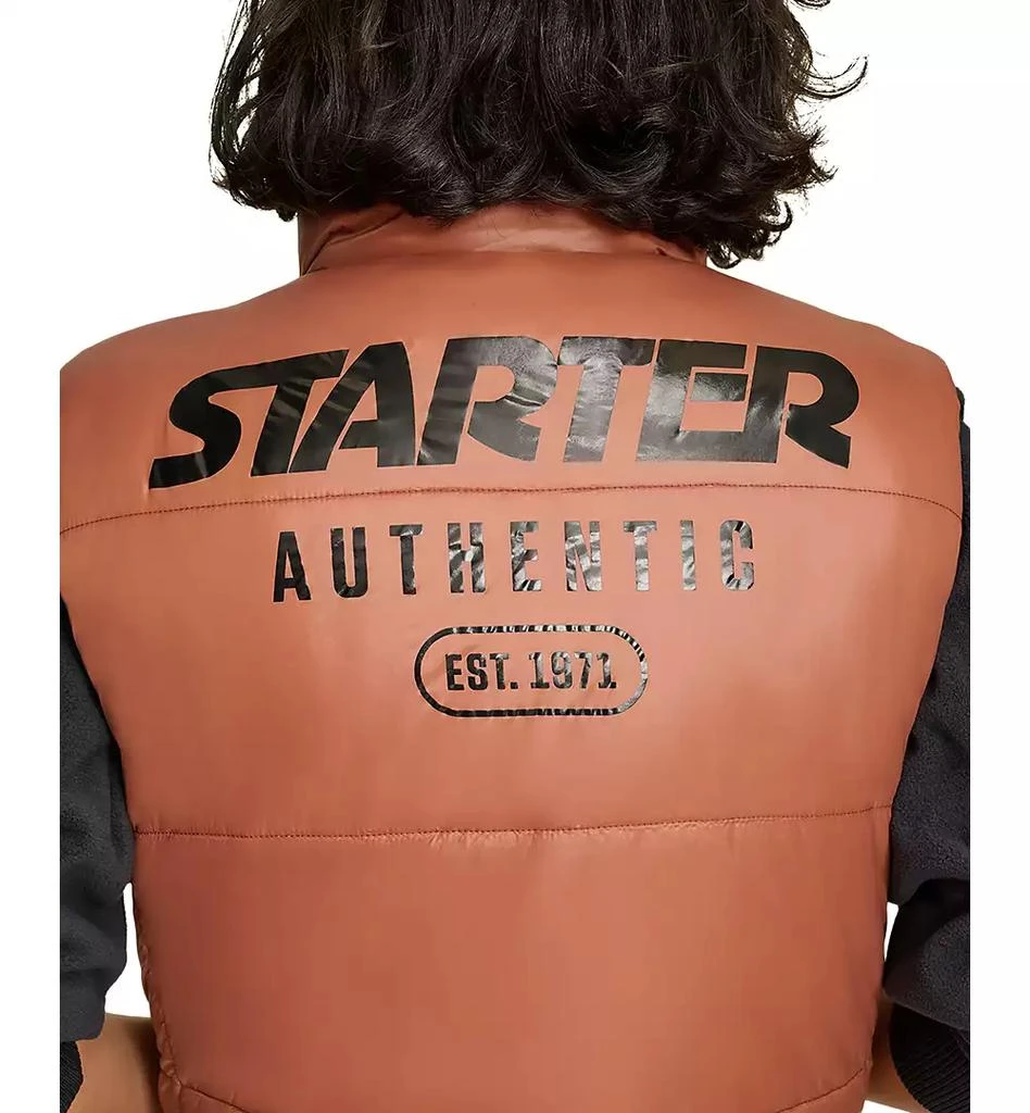 Starter Women's Reversible Zip-Front Puffer Vest 9