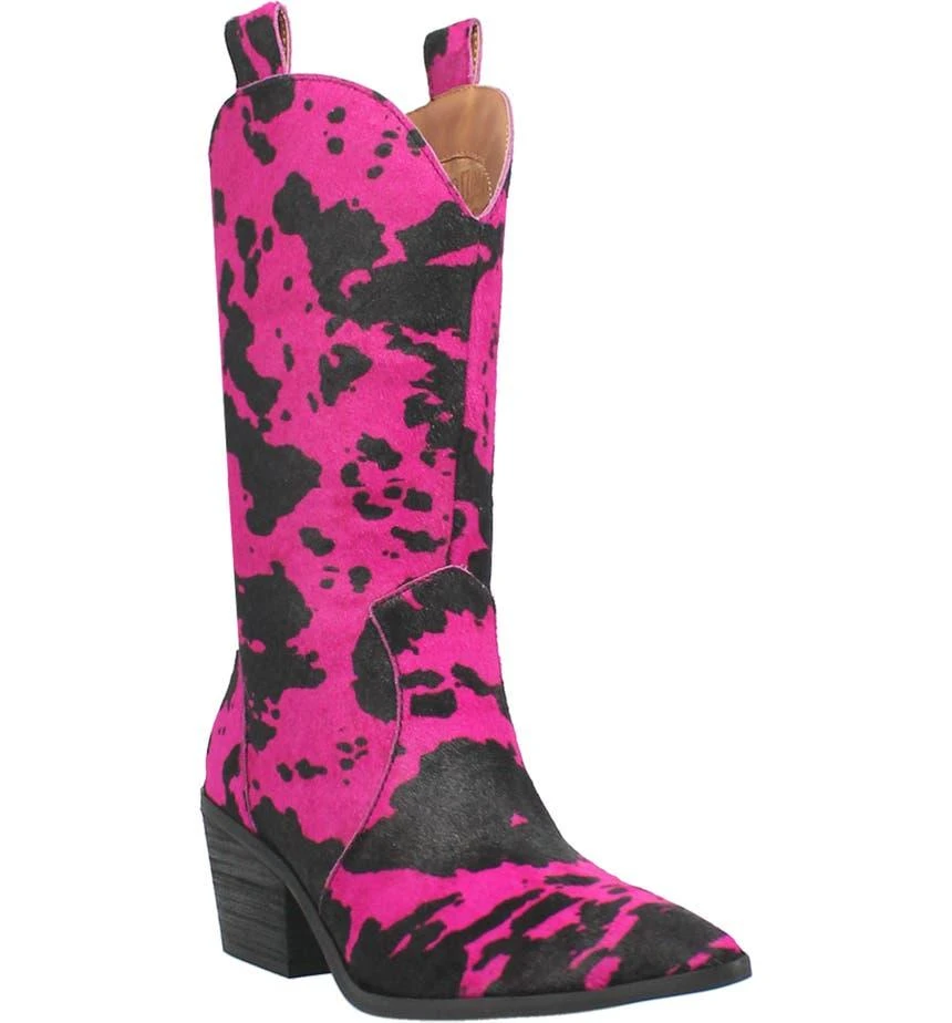 Dingo Live a Little Cow Print Genuine Calf Hair Western Boot 1