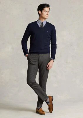 Ralph Lauren Ralph Lauren Washable Wool V Neck Sweater 4