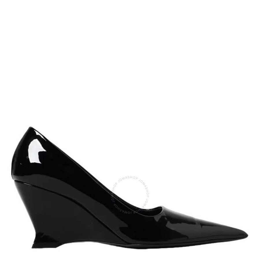 Salvatore Ferragamo Ladies Black Viola Wedge-Heeled Pumps