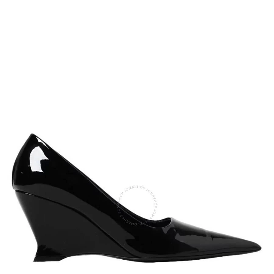 Salvatore Ferragamo Ladies Black Viola Wedge-Heeled Pumps 1
