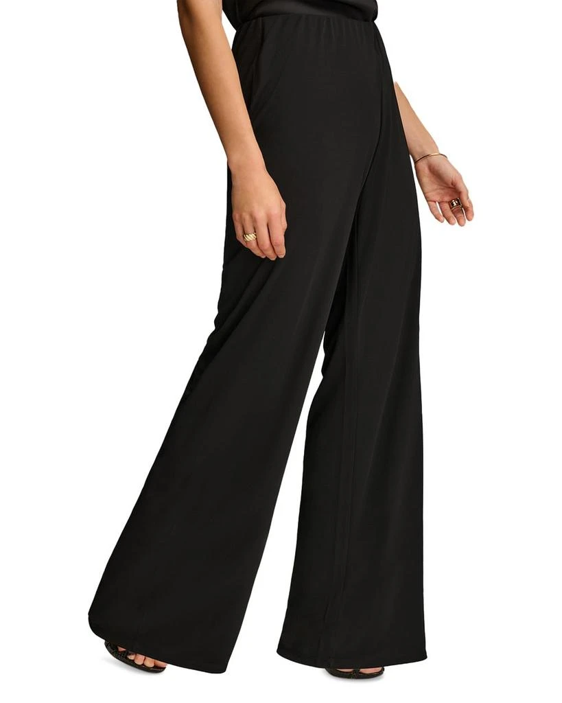 Donna Karan Flat Front Wide Leg Pants 8