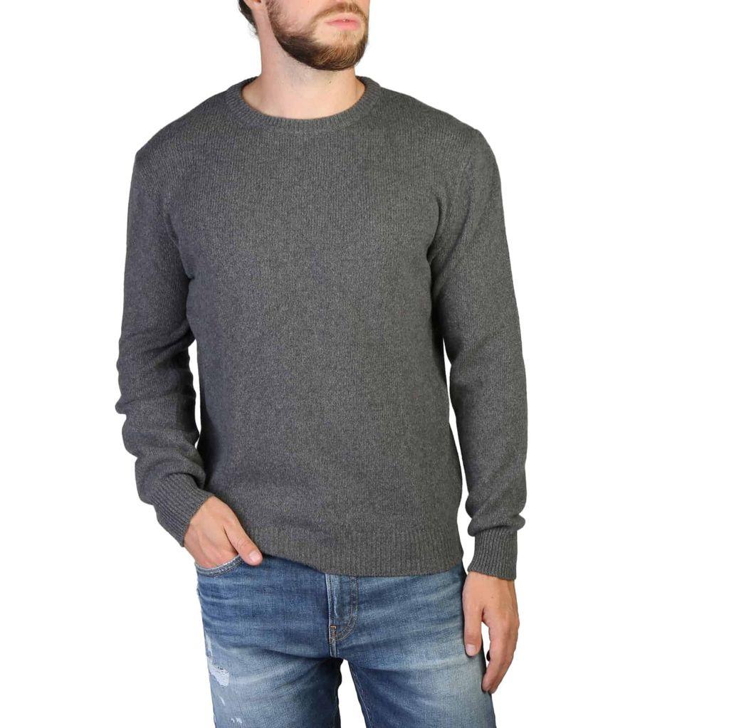 100% Cashmere Sweaters Grey Men