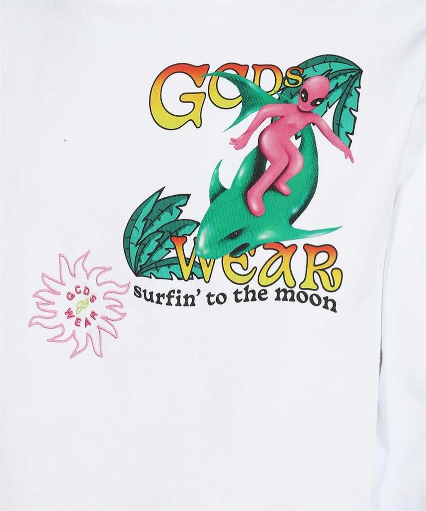 GCDS Gcds surfing wirdo printed regular hoodie 3