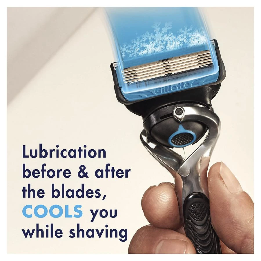 Gillette Chill Razor Refills, Razor Cartridges for Flexball Handle, 5-Blade Razor Blades No scent 4
