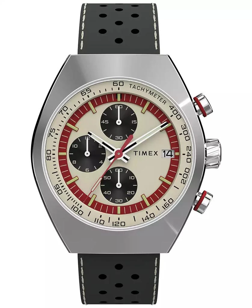 Timex Men's Quartz Analog Brown Leather Watch, 42mm 1