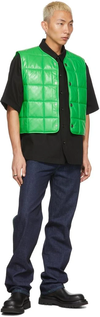 Bottega Veneta Green Padded Gilet Vest 4