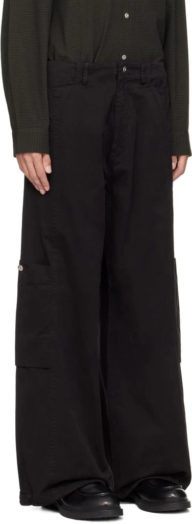 Omar Afridi Black Panelled Bontan Cargo Pants 2