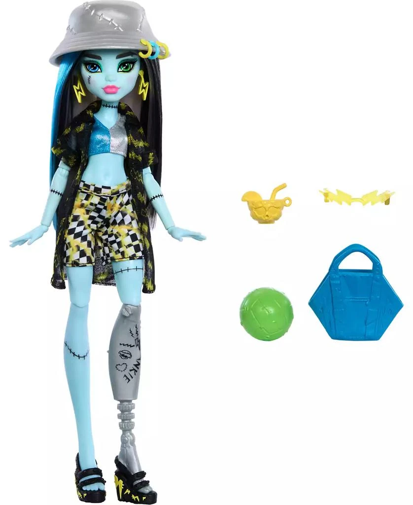 Monster High Scare-Adise Island Frankie Stein Fashion Doll with Swimsuit Accessories 1