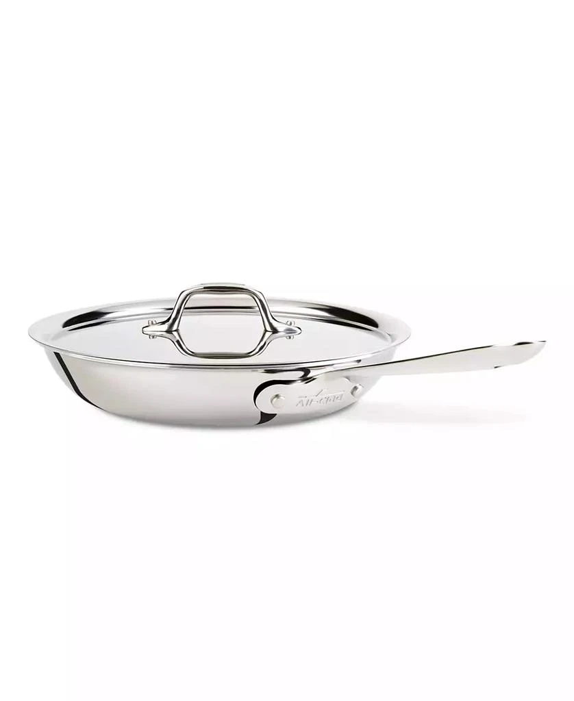 All-Clad All Clad Tri-Ply Stainless Steel 10" Covered Fry Pan 1