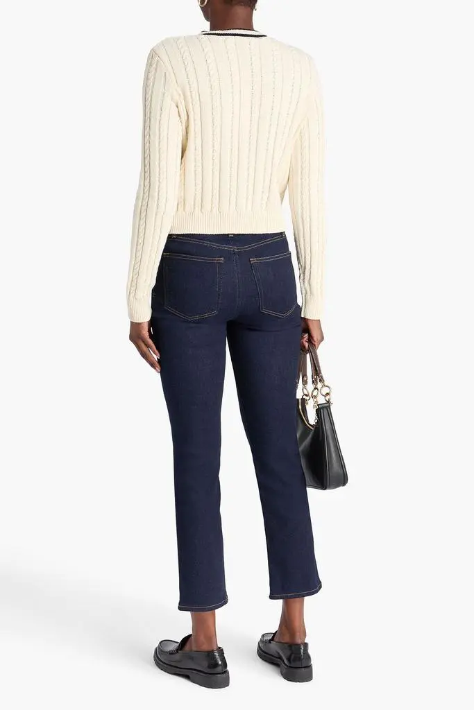 FRAME Le Sleek Straight high-rise straight-leg jeans 3