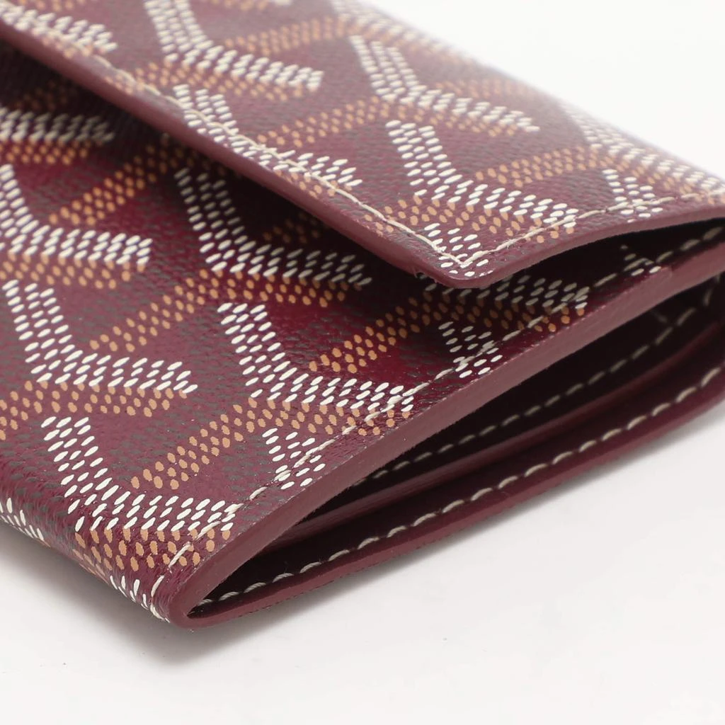 Goyard Goyard Burgundy Goyardine Coated Canvas Marigny Wallet 13