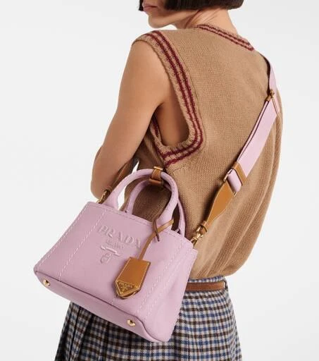 Prada Mini canvas shoulder bag 2