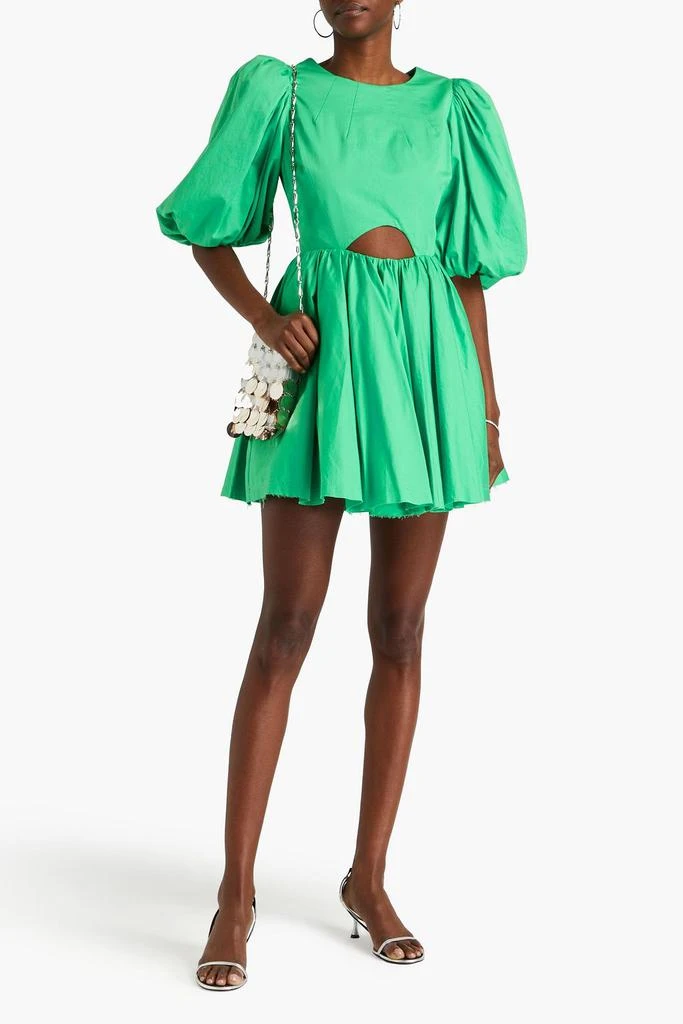 Aje Colette cutout cotton-poplin mini dress 2