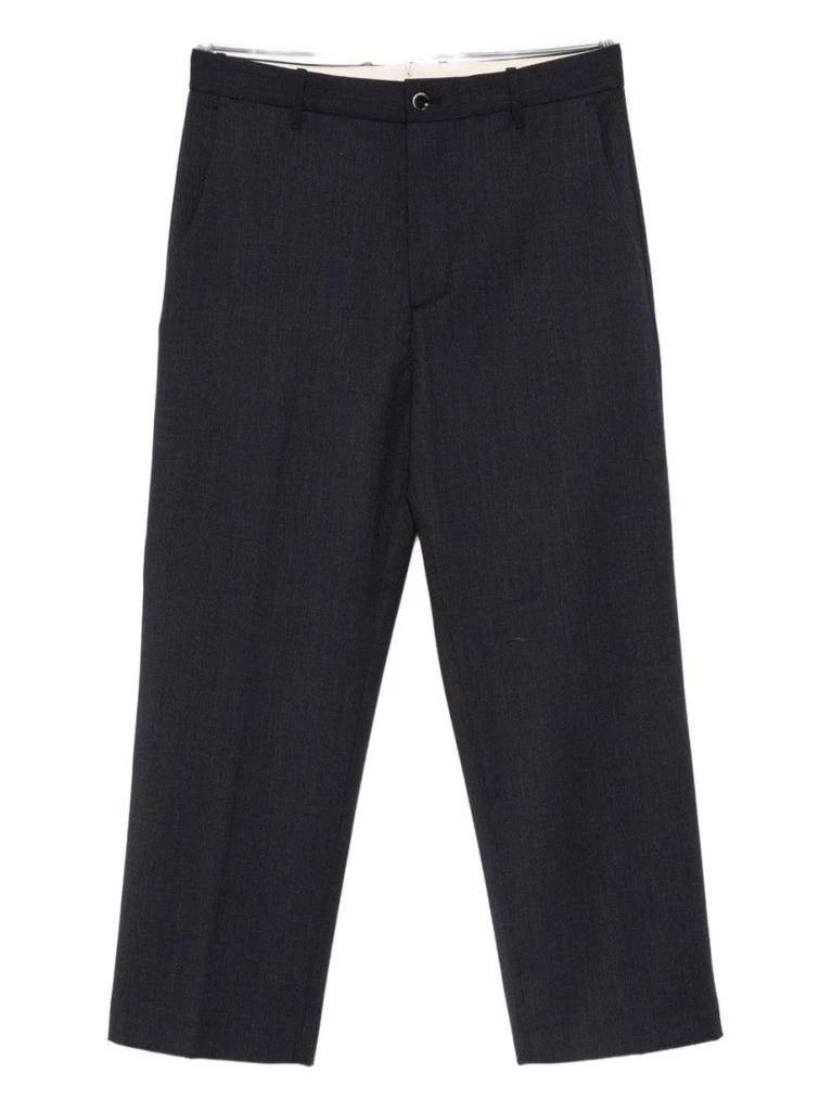 Nine In The Morning Cropped Tailored Trousers With Clean Front 1